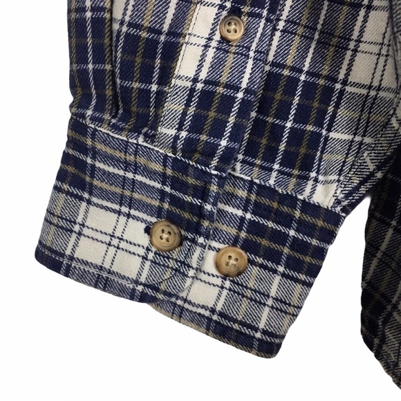 AMERICAN EAGLE Vintage Button Down Shirt Long Sleeve Plaid Flannel Classic XL - Picture 5 of 9